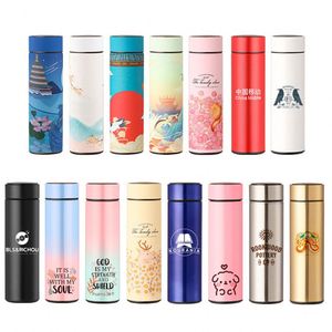Wholesale <b>Custom</b> <b>Water</b> <b>Bottle</b> with logo Reusable Smart Thermos Cup with LED Temperature Display Stainless Steel Vacuum Flasks - Product Image 5