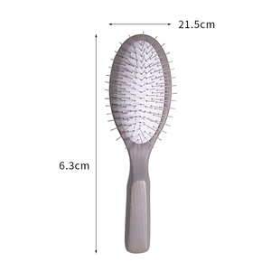 Detangling Metal Pin <strong>Brushes</strong> <strong>Wooden</strong> Paddle <strong>Brush</strong> Extended Golden Steel Pin Comb <strong>Hair</strong> <strong>Brush</strong> for Women Custom Logo - Product Image 3