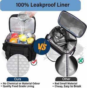 Grande boîte à lunch souple et extensible pour adultes, travail, sorties, déplacements, noir, 16L - Product Image 2