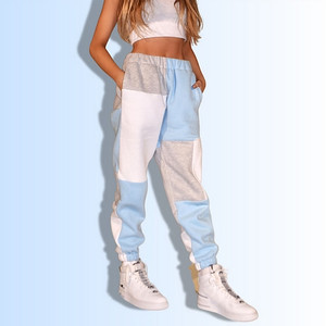 Zip up Oversized Drawstring Hoodie <strong>Plus</strong> <strong>Size</strong> Women's Clothing <strong>Jogger</strong> <strong>Sets</strong> Patchwork Sweatpants 2 Piece Matching Jogging <strong>Set</strong> - Product Image 4
