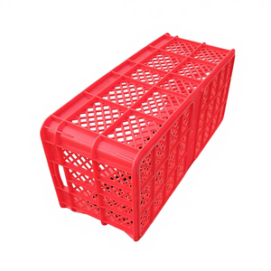 Cestas de Plástico Ventiladas Apilables al por Mayor de Fábrica, Contenedores de Almacenamiento de Vegetales de Plástico Apilables al por Mayor, Cajas de Almacenamiento Apilables - Product Image 4