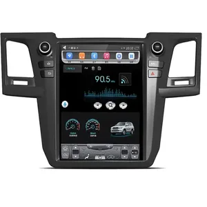 Tesla Style 12.1'' Android 10.0 Car Radio DVD Player GPS Navigation Auto Multimedia Player for Toyota Fortuner Hilux 2008-2015