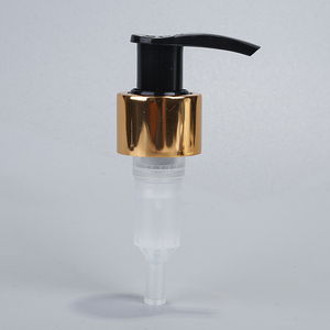 Vente en gros de pompe à lotion en plastique 28 410 24 410 28 <span class=keywords><strong>415</strong></span> avec collier en aluminium doré brillant pour pompe à shampoing - Product Image 2