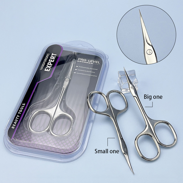 Professional Thickness Stainless Steel Cuticle Scissors Dead Skin Trimming Manicure Russian Nail Cuticle Scissors Nail Nippers