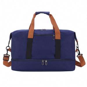 Sac de sport de voyage en toile de danse rose avec compartiment à chaussures, impression de logo personnalisée, imperméable, sublimation - Product Image 6