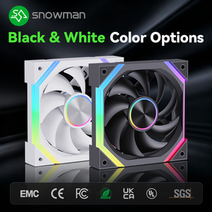 Ventilador para Caja de PC SNOWMAN WK120-ARGB-WH de 120 mm, Blanco, ARGB, 76.8CFM, Alto Flujo de Aire, PWM, Rodamiento Hidráulico, 5V, 3 Pines, Sincronización, Venta al Por Mayor - Product Image 3