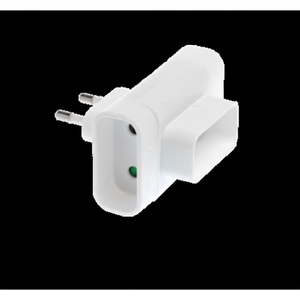 Adaptadores de corriente triplite 2x6A laterales y 1x6A delanteros blancos - Product Image 1