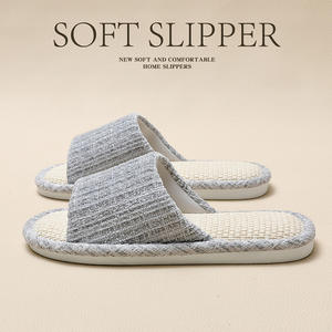 Pantuflas de Lino para Hombre y Mujer, Antideslizantes, Frescas y Transpirables, para Primavera/Verano, para el Hogar y el Dormitorio - Product Image 6