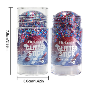 Cera <span class=keywords><strong>en</strong></span> Barra con Purpurina para Cabello y Cuerpo, Multiusos, con Brillo y Destellos para Rostro, Ojos, Festivales y Maquillaje de Escenario - Product Image 6