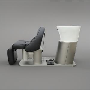 Chaise de salon de beauté électrique de luxe, en cuir synthétique, construction durable, rotation à 360 degrés, réglable en hauteur, massage - Product Image 1