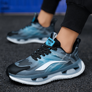 Zapatos Deportivos Casuales para Hombre, Cómodos, con Cordones, Diseño a Rayas, Tela Suave, Ideales para Primavera y Otoño, para Correr y Caminar - Product Image 3