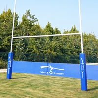Protections de poteaux de rugby en mousse PVC haute résistance pour la sécurité des poteaux de but, avec taille, couleur et logo d'équipe personnalisables