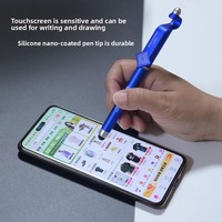 Bolígrafo de Gel 3 en 1 con Código QR, Soporte para Teléfono y Lápiz Táctil, Personalizable con Logotipo, Gran Capacidad, Venta al Por Mayor