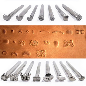 Outils de poinçonnage en cuir Jin Ming, ensemble de 20 matrices métalliques pour les arts et l'artisanat, estampage DIY - Product Image 4
