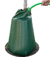 20-Gallonen Hochleistungs-Wasserdichte Dunkelgrüne Langsam Freigebende Acryl-Plane PVC-beschichtete Bewässerungsbeutel mit Ringen für den Garten – Neu