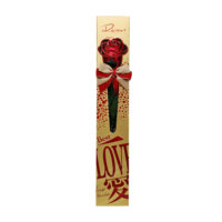 BESTAR, fabricants de bonbons en gros OEM, chocolats en forme de rose pour la Saint-Valentin, bonbons romantiques en chocolat avec décorations de feuilles