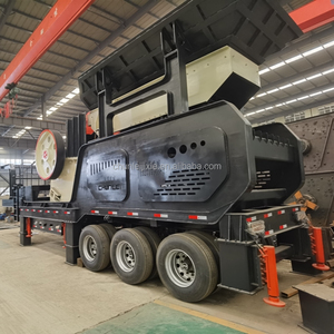 Trituradora de impacto hidráulica de planta de cribado de trituración móvil tipo rueda de gran oferta con rodamiento de Motor de núcleo trituradora de mandíbula de impacto móvil - Product Image 4