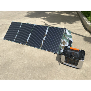 Pannello Solare Pieghevole Portatile da 100W di <span class=keywords><strong>Grado</strong></span> <span class=keywords><strong>Militare</strong></span> 18V Mezza Cella Tutto Nero per Generatore Efficienza 21% - Product Image 6