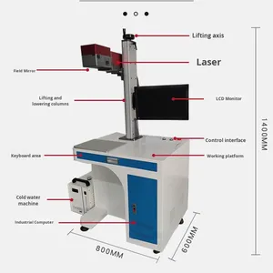 เครื่องเลเซอร์มาร์กกิ้งและแกะสลัก 3 <span class=keywords><strong>มิติ</strong></span> รุ่นใหม่ สำหรับพื้นผิวโลหะโค้ง <span class=keywords><strong>รูป</strong></span><span class=keywords><strong>แบบ</strong></span><span class=keywords><strong>สาม</strong></span><span class=keywords><strong>มิติ</strong></span> ขนาดใหญ่ - Product Image 4