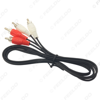 Câble d'extension AV 2 RCA mâle vers 2 RCA mâle, cordon de connexion AV stéréo pour adaptateur de lecteur multimédia DVD de voiture