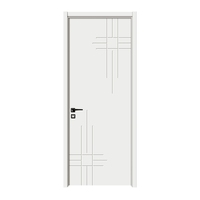 Porte intérieure coulissante en bois avec moulures en placage finition moderne, en composite PVC/MDF, garantie 1 an pour usage domestique et hôtelier