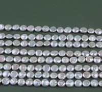 Natural Coin Baroque Pearls 11-12mm Real Natural Freshwater Pearl Diy Necklace Earring Jewellery Accessory Button Beads