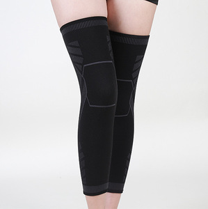 Genouillères de sport Protection professionnelle Nylon épais Spandex Flexible respirant fermeture élastique basket-ball Fitness allongement - Product Image 5