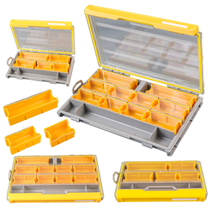 Boîte de <span class=keywords><strong>rangement</strong></span> multifonction Palmer en plastique rigide, étanche, pour accessoires de pêche, avec fente amovible - Product Image 2