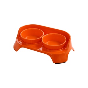 Bol double surélevé anti-renversement pour chat et chien, en acier inoxydable, base antidérapante, pour animaux de compagnie de petite, moyenne et grande taille - Product Image 5