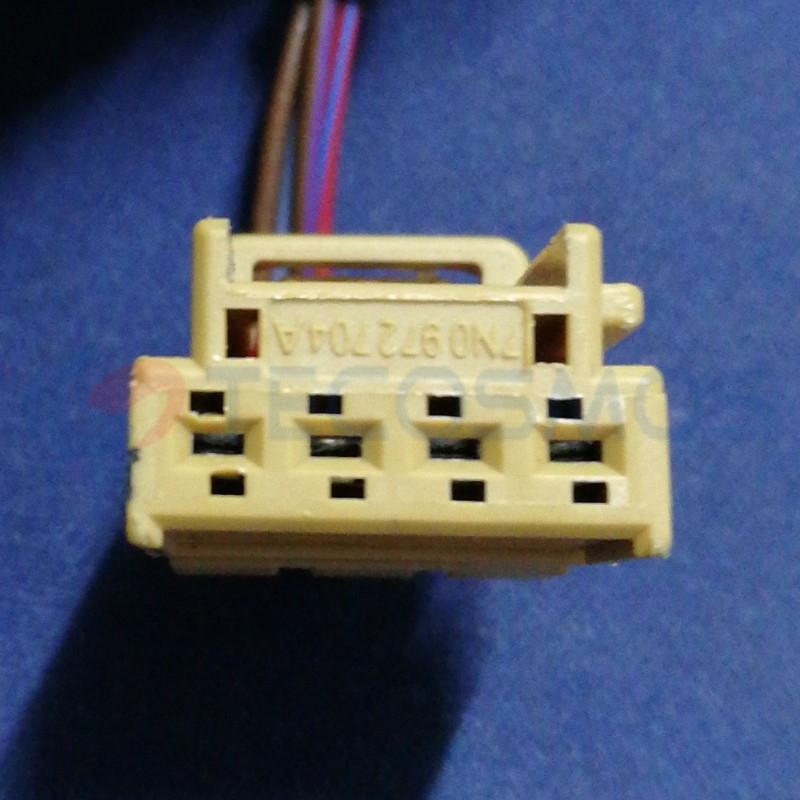 Volkswagen Audi Car Connector with 7N0972704A 4Pin CT4-0204M-1 Taillight Plug Copper Contact Material