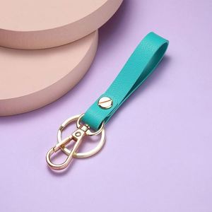 High Quality Custom PU Leather Keychain Business Gift <b>Metal</b> Keyrings Car Key Strap Waist <b>Wallet</b> Premium Leather Keychains - Product Image 3