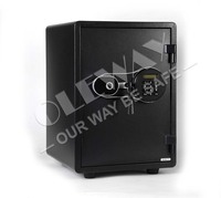 Coffre-fort numérique ignifuge de fabrication industrielle avec écran LCD et mot de passe électronique, clé d'urgence, pour la sécurité à domicile et au bureau