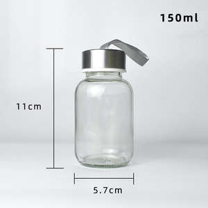 Fábrica Atacado Garrafa De Água De Vidro Ao Ar Livre Esportes Garrafa De Vidro Potável para Bebidas Viagem De Água - Product Image 4