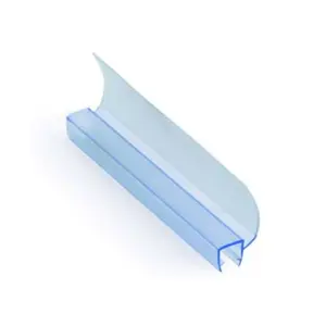 Everstrong shower door pvc seal 3002 translucent water proof plastic sealing strip used at the side of door