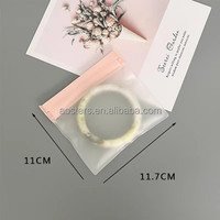 Sac d'emballage de bijoux ziplock personnalisé à la mode mini pochette transparente en PVC sac à fermeture éclair pour bijoux/collier