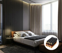 Paneles Decorativos de Pared 3D Modernos y Lujosos, Material WPC, Decoraciones de Pared de Lujo para el Hogar, Función Impermeable