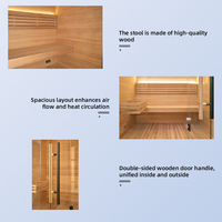 Sauna intérieur/extérieur, sauna domestique, design moderne et élégant, vente en gros d'usine, personnalisable, en bois