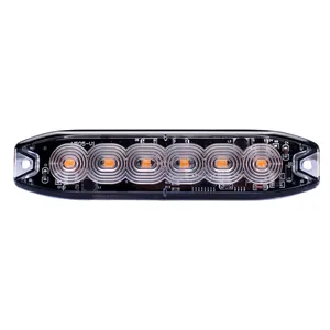 R65 Led Warning Light R65 SAE Car Accessories Super Bright Super Slim 6 Leds Flashing Led Warning Car Grill Strobe Light For Truck