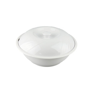 Zona en el Oriente Medio nuevo tipo 100% de melamina de 9/10 pulgadas blanco tazón de sopa con tapa - Product Image 1