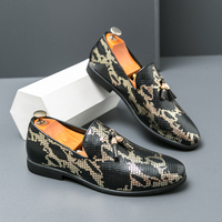Chaussures plates décontractées pour hommes, antidérapantes, imprimées, à bout pointu, pour la conduite et les soirées, légères et résistantes, printemps-automne