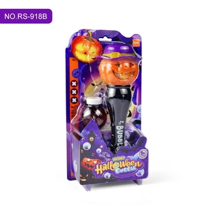 Juguetes de Burbujas de Halloween, Varita de Burbujas con Forma de Calabaza Luminosa con Efectos LED y Sonoros Emocionantes, Juguetes de Halloween para Niños - Product Image 6