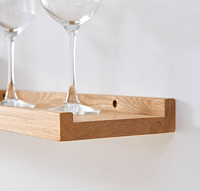 Grandes Étagères Flottantes Simples et Doubles pour Rangement Mural Maison, Bois Sculpté et Métal, pour Plantes, Pots, Sacs, Décoration de Salon