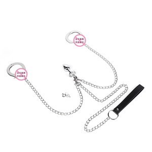 Productos para adultos SM juguetes sexuales cadena esposas metal <span class=keywords><strong>anal</strong></span> plug esclavos masculinos y femeninos ajustar accesorios sexuales - Product Image 1