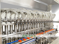 Machine à emballer d'étiquetage de bouchage de remplissage automatique de bouteilles d'huile végétale de cuisson comestible d'huile ligne