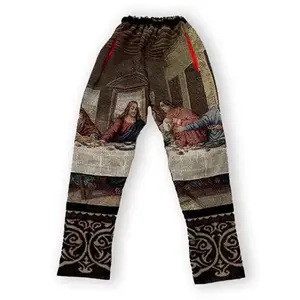 Nouveau Street Wear personnalisé tapisserie pantalon grande taille hommes tapis pantalon pantalon extérieur mode tissé couverture pantalon