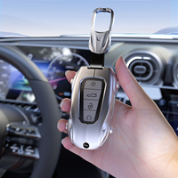 Étui de protection de clé de voiture en alliage de zinc et silicone de luxe pour Geely Boyue L Boyue Cool Haoyue L, coque de protection de clé intelligente à 4 boutons