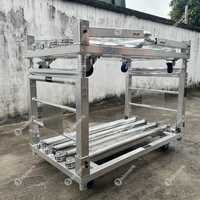 Chariot pliable en aluminium pour truss de projecteurs mobiles, alternative au flight case pour équipement d'éclairage professionnel Chauvet