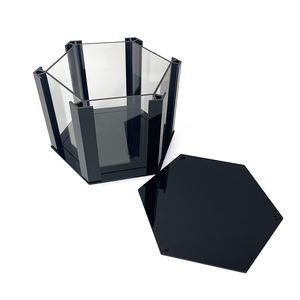 ขาตั้งจัดระเบียบแผ่นงานจัดแสดงสินค้าแบบหมุนได้สีดำงานตามสั่ง - Product Image 4