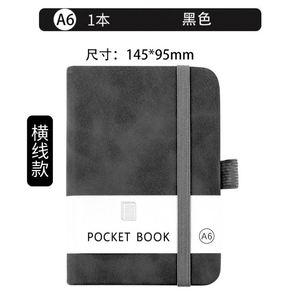 Ensemble de carnet de notes A6 en daim avec élastique, stylo assorti, mini-journal multicolore pour les notes en déplacement - Product Image 4
