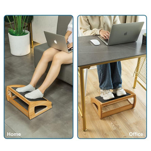 Repose-pieds réglable en bois, tabouret de canapé pour la maison et le bureau, pour enfants, adultes et personnes âgées - Product Image 3